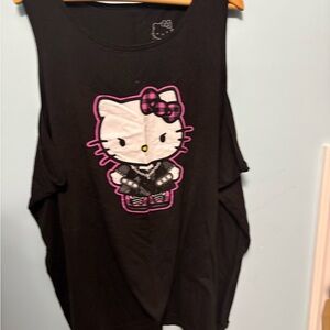 Hello Kitty Black and Pink Tank Top
